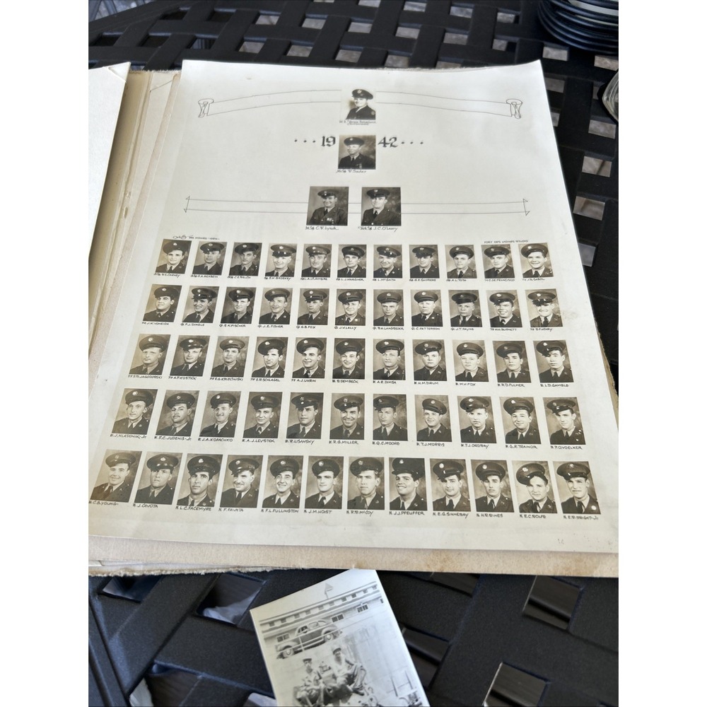 1942 Picture US Military Troop Briceland Commander Journal WW11 More